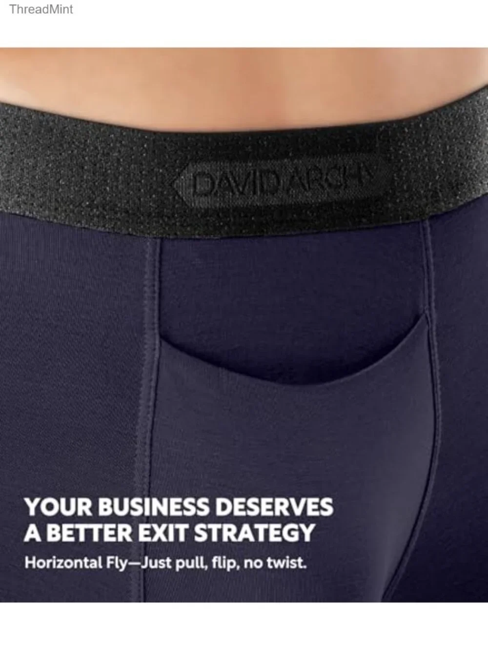 Men's Boxer Briefs Bamboo Rayon Horizontal Fly CoreComfort Pouch Comfort Fit